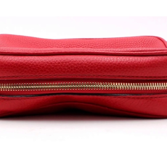 Authentic Gucci Red Soho Leather GG Tassel Crossbody Bag - Picture 5 of 16